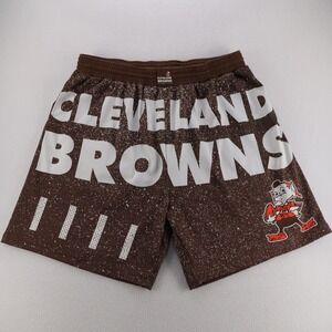 Mitchell & Ness Cleveland Browns NFL Mesh Shorts Brown White Men 3XL Brownie Elf